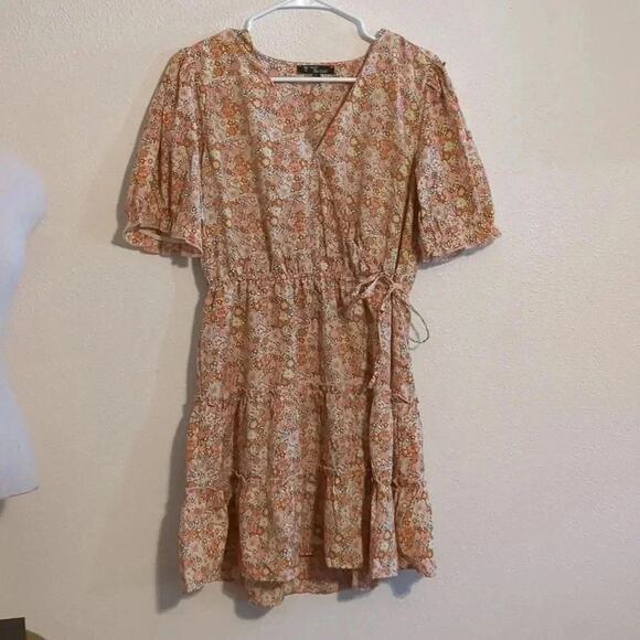 Salt and Sugar floral faux wrap dress size Large - Picture 2 of 5